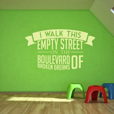 76% OFF on DeStudio DeStudio Green Day One Wall Stickers Size LARGE WALL STICKER Sticker