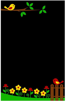 Chipakk My Garden Chalkboard Decal Pigmented Polyvinyl Sticker