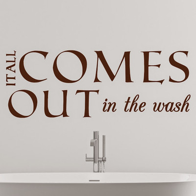 50% OFF on DeStudio Washroom Washclean One Color Brown Size 150 X 60 Cms Wall Sticker