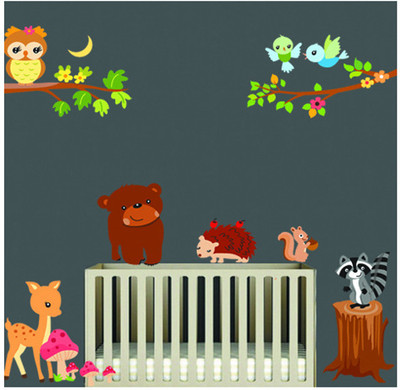33% OFF on Pindia Quote Forest Animal Design Wall Sticker 33% OFF on Pindia Quote Forest Animal Design Wall Sticker