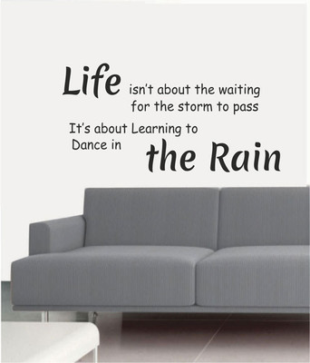 50% OFF on Ritzy Life Is About Living Room Wall Quotes Wall Decal Sticker