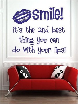 84% OFF on Wall1ders Your Lips PVC Vinyl Sticker Sticker Pack of 1