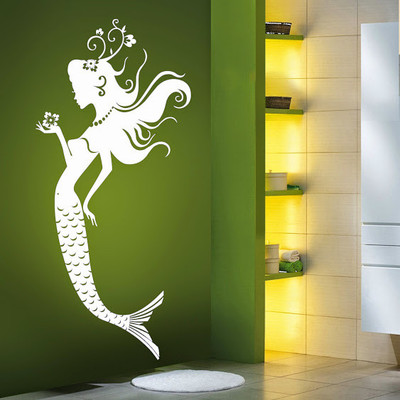 50% OFF on DeStudio DeStudio The Mermaid One Wall Stickers Size MEGA WALL STICKER Sticker
