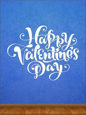 80% OFF on Wall1ders Happy Valentine Day PVC Vinyl Sticker Sticker Pack of 1