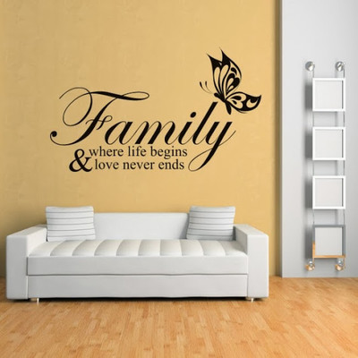 50% OFF on DeStudio DeStudio Family Where One Wall Stickers Size MEGA WALL STICKER Sticker