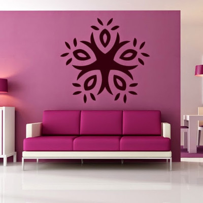 50% OFF on DeStudio Circular Abstract Floral One Size Giant WALL STICKER Sticker