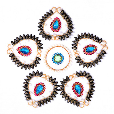 58% OFF on Amba Handicraft Grey Kundan Rangoli Acrylic Sheet Sticker 58% OFF on Amba Handicraft Grey Kundan Rangoli Acrylic Sheet Sticker