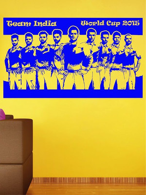 84% OFF on Wall1ders Team India PVC Vinyl Sticker Sticker Pack of 1