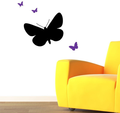 Chipakk Chalkboard Butterfly - Purple Medium Pigmented Polyvinyl Films Imported Sticker