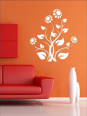 82% OFF on Wall1ders Sunflower With Leafs Sticker Sticker Pack of 1