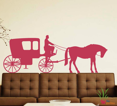 11% OFF on Wall Whispers Man with the Charriot and the Horse Vinyl Sticker