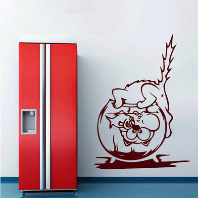 50% OFF on DeStudio DeStudio Cat In Trouble Two Wall Stickers Size MEGA WALL STICKER Sticker