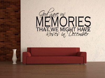 50% OFF on DeStudio DeStudio God Gave Us Memories One Wall Stickers Size MEGA WALL STICKER Sticker