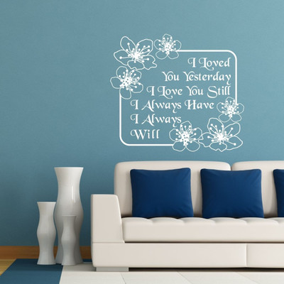 25% OFF on Chipakk Love Quote Decal Pigmented Polyvinyl Sticker