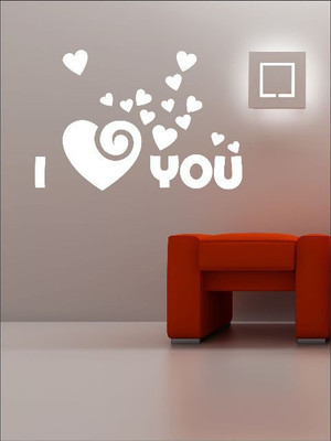 84% OFF on Wall1ders I Love U Sticker Sticker Pack of 1