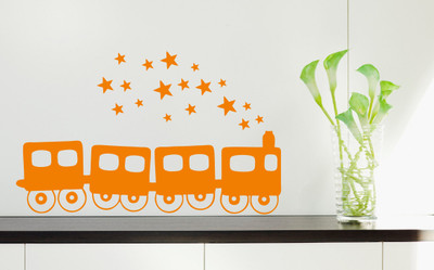 26% OFF on Dream On Walls Toy Train Self Adhesive Vinyl Decal Sticker