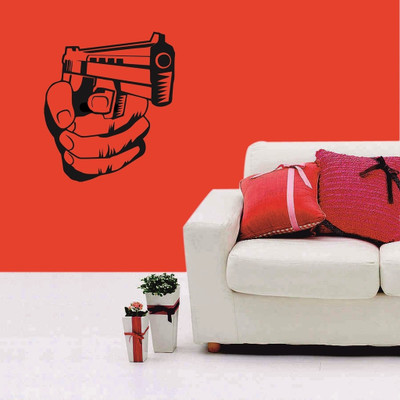 4% OFF on meSleep Shooter Design Black PVC Sticker Pack of 1 4% OFF on meSleep Shooter Design Black PVC Sticker Pack of 1