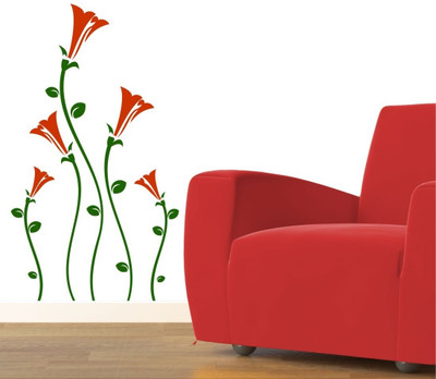 20% OFF on Chipakk Tulips - Orange-M Pigmented Polyvinyl Films Imported Sticker