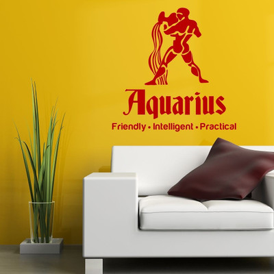 Chipakk Aquarius Zodiac Decal - Red-M Pigmented Polyvinyl Films Imported Sticker Chipakk Aquarius Zodiac Decal - Red-M Pigmented Polyvinyl Films Imported Sticker