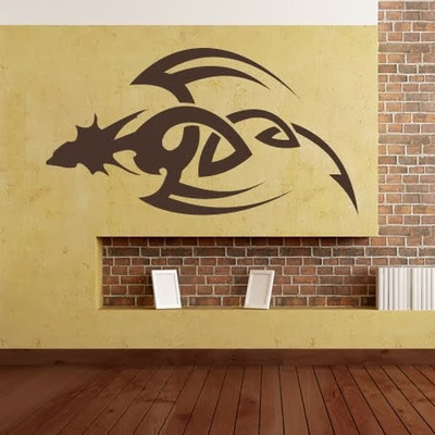 50% OFF on DeStudio DeStudio Dagger Dragon Tribal Wall Stickers Size MEGA WALL STICKER Sticker