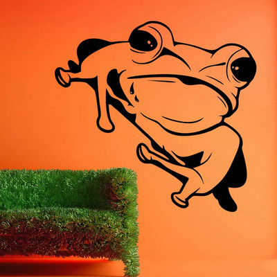 65% OFF on D��cor Kafe Decal Style Frog Wall Sticker Small Size-15*15 Inch Wall Sticker Sticker Pack of 1