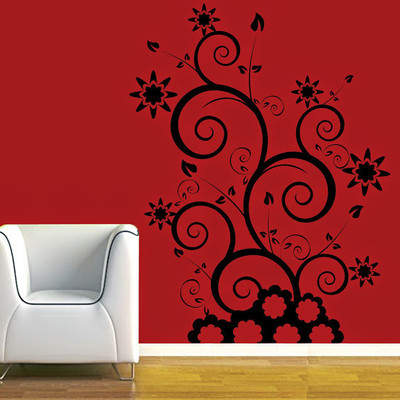 50% OFF on DeStudio DeStudio Floral Swirls One Wall Stickers Size GIANT WALL STICKER Sticker