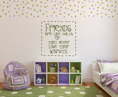 84% OFF on DeStudio DeStudio Friends Are Like Quilts One Wall Stickers Size JUMBO WALL STICKER Sticker