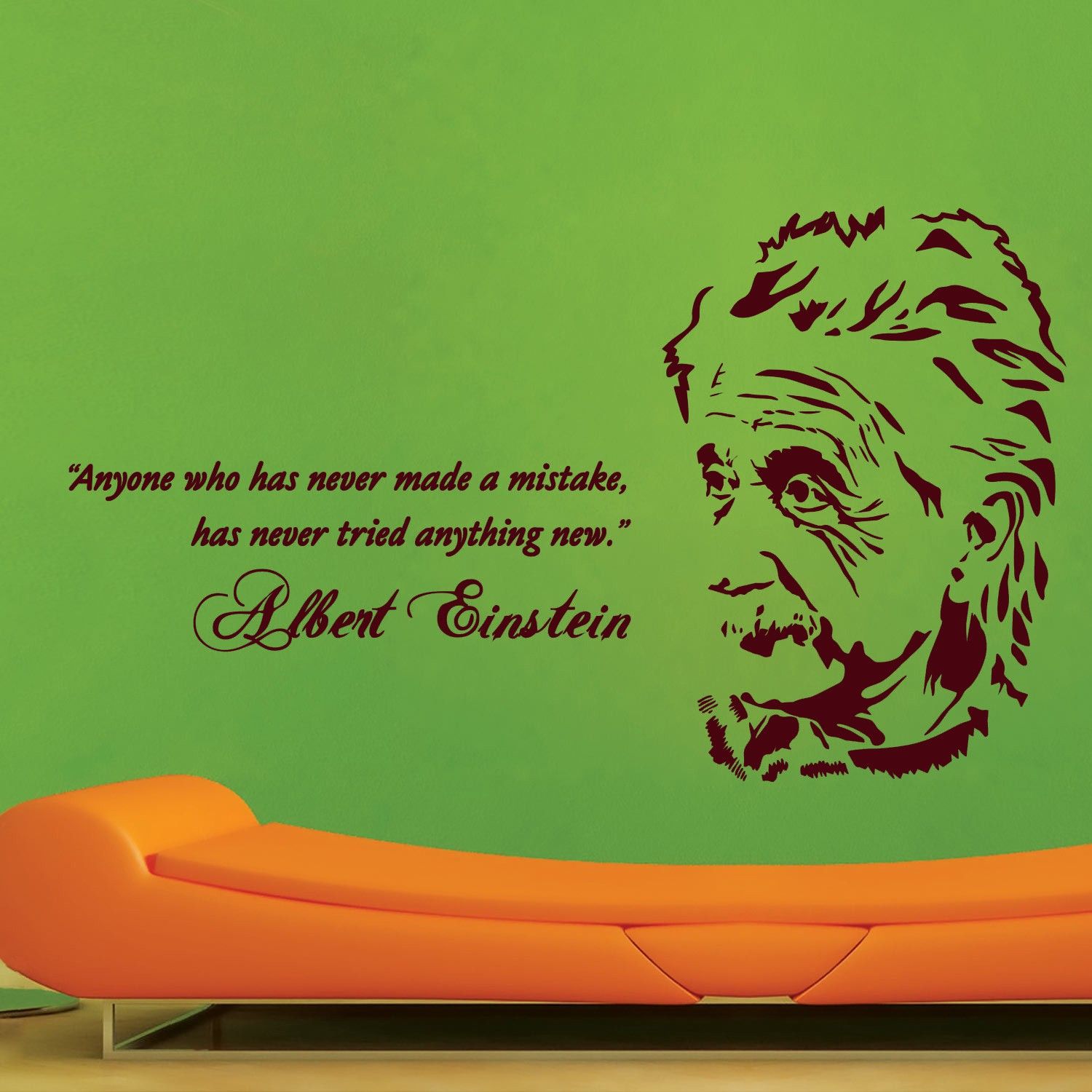 40% OFF on Creative Width Decor Albert Einstein Vinyl Sticker Sticker Pack of 1
