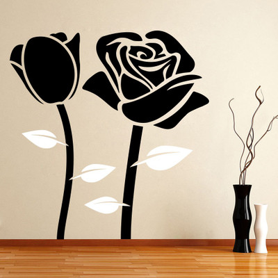 87% OFF on Decor Kafe Decal Style Black Rose Medium Size-29*30 Inch Vinyl Film Sticker Pack of 1 87% OFF on Decor Kafe Decal Style Black Rose Medium Size-29*30 Inch Vinyl Film Sticker Pack of 1