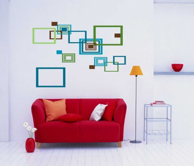 45% OFF on Mahikunj Decor Square Venyl Sticker Pack of 1