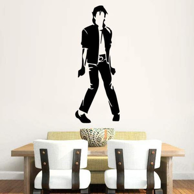 44% OFF on Hoopoe Decor Michael Jackson in dance pose Wall Sticker Pack of 1