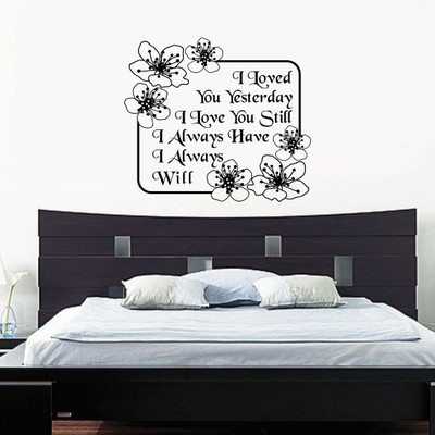 Chipakk Love Quote Decal Pigmented Polyvinyl Sticker