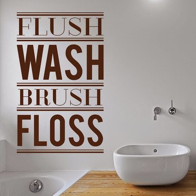 50% OFF on DeStudio Flush Wash Brush Floss One Wall Sticker Sticker 50% OFF on DeStudio Flush Wash Brush Floss One Wall Sticker Sticker