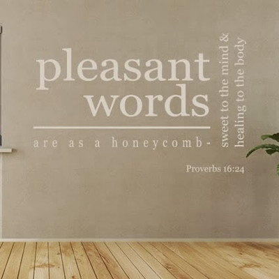 50% OFF on DeStudio DeStudio Pleasant Words Are As A Honeycomb Wall Stickers Size MEGA WALL STICKER Sticker
