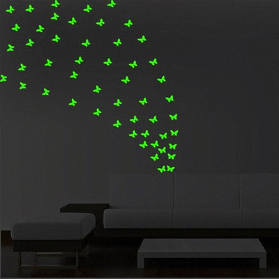 50% OFF on DeStudio Glow Butterfly Glow In Dark Wall Sticker