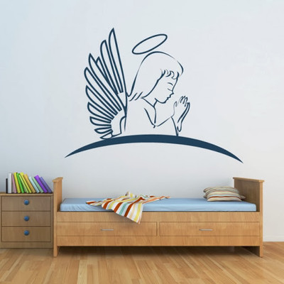 50% OFF on DeStudio DeStudio Angel Praying Wall Stickers Size MEGA WALL STICKER Sticker