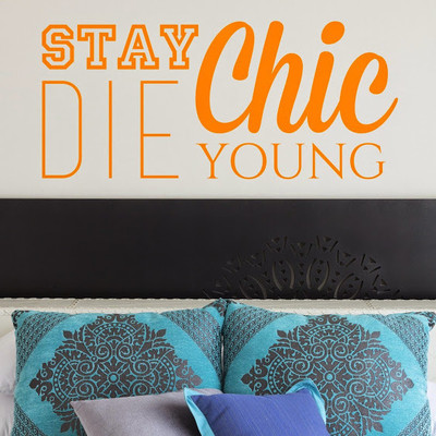 50% OFF on DeStudio Stay Young Chic Fashion Home Color Orange Size 135 X 60 Cms Wall Sticker