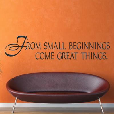 50% OFF on DeStudio DeStudio From Small Beginnings One Wall Stickers Size MEGA WALL STICKER Sticker