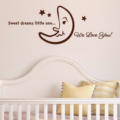 50% OFF on DeStudio Sweet Dreams Child Love Color Brown Size 150 X 60 Cms Wall Sticker