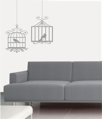 50% OFF on Ritzy Bird In A Cage Ii Wall Decal Sticker