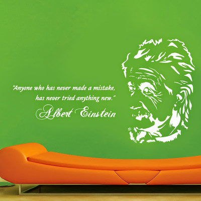 66% OFF on DeStudio DeStudio Albert Einstein One Wall Stickers Size SMALL WALL STICKER Sticker