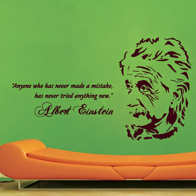66% OFF on DeStudio DeStudio Albert Einstein Two Wall Stickers Size SMALL WALL STICKER Sticker