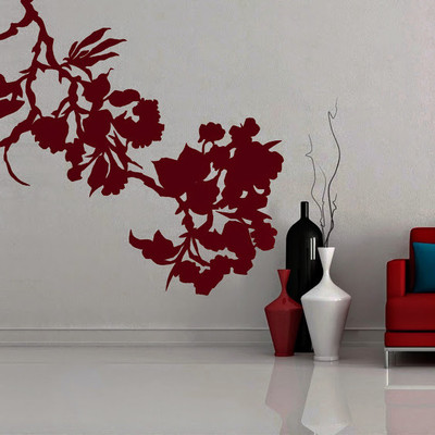 50% OFF on DeStudio DeStudio Flower Silhouette Two Wall Stickers Size GIANT WALL STICKER Sticker