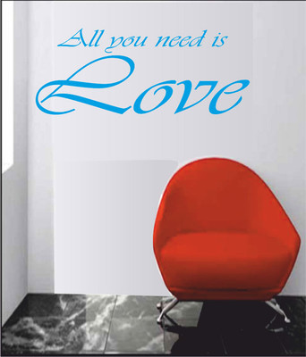 50% OFF on Ritzy All You Need Is Love Living Room Wall Quotes Wall Decal Sticker