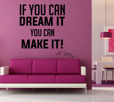 86% OFF on Decor Kafe Decal Style Dream Make it Art Large Size-30*29 Inch Wall Sticker Sticker Pack of 1 86% OFF on Decor Kafe Decal Style Dream Make it Art Large Size-30*29 Inch Wall Sticker Sticker Pack of 1