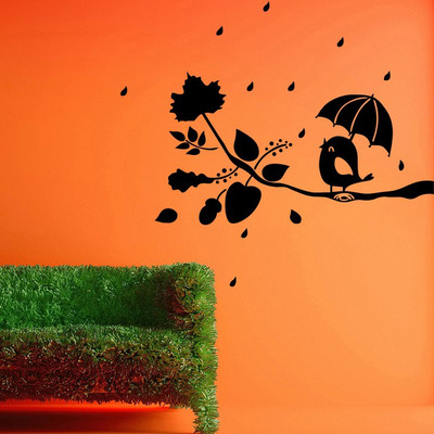 51% OFF on D��cor Kafe Decal Style Angry Bird on Branch Wall Sticker Small Size-15*14 Inch Wall Sticker Sticker Pack of 1