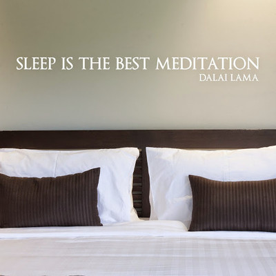 44% OFF on DeStudio Sleep Meditation Dalai Lama Decal Vinyl Wall Sticker Sticker
