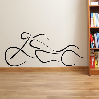 50% OFF on DeStudio Motorbike Flames Abstact Decal2 Wall Sticker Sticker