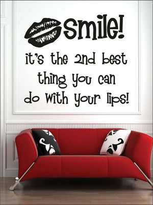 82% OFF on Wall1ders Your Lips PVC Vinyl Sticker Sticker Pack of 1