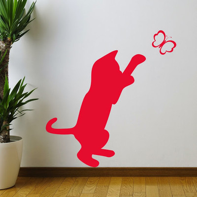 50% OFF on DeStudio Cat Silhouette Animals Wall Sticker Sticker